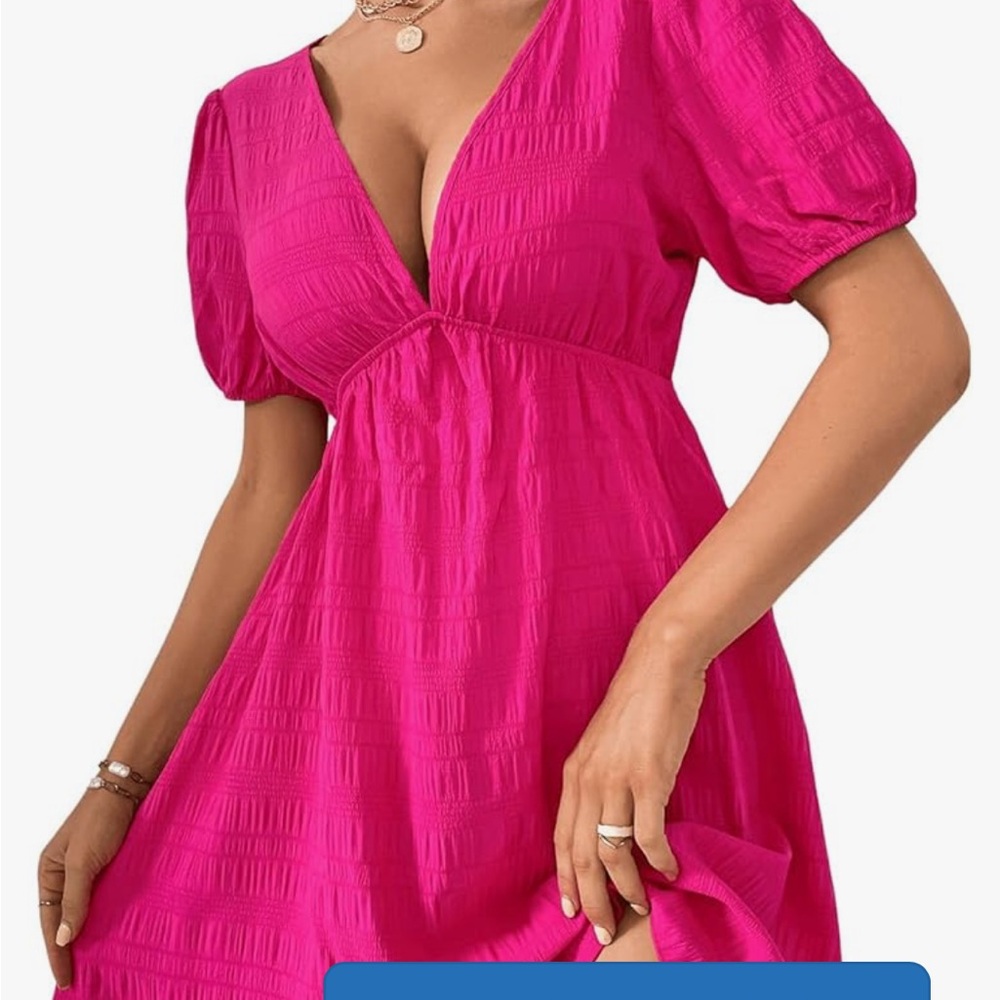Women’s pink dress. Summer cover up